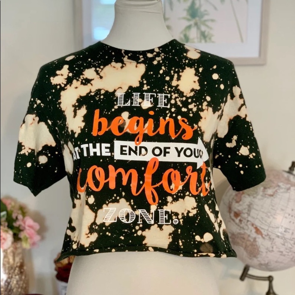 University of Miami Hurricanes Bleached Crop Top